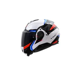 CASCO LS2 FF910 ADVANT II TRIPLE -XL- BIANCO - BLU - ROSSO