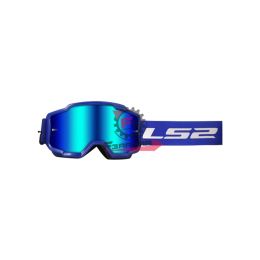 OCCHIALI LS2 CHARGER BLU CON VISIERA IRIDIUM BLU