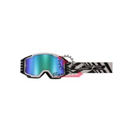OCCHIALI BAMBINO LS2 CHARGER PRO KID GOGGLE WHITE IRIDIUM VISOR