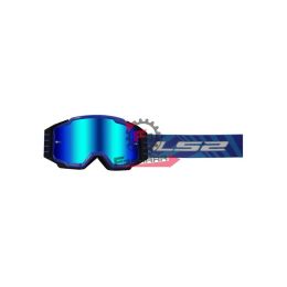 OCCHIALI BAMBINO LS2 CHARGER PRO KID GOGGLE BLUE IRIDIUM VISOR