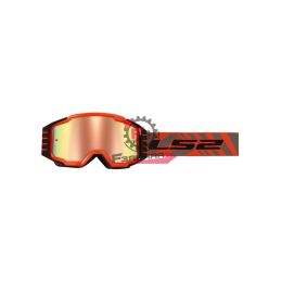OCCHIALI BAMBINO LS2 CHARGER PRO KID GOGGLE H-V ORANGE IRIDIUM VISOR