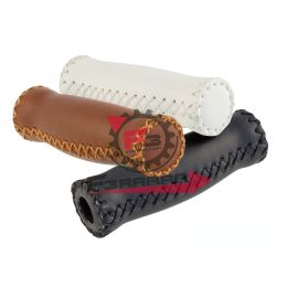 484040546 MANOPOLE BICI ECOPELLE MARRONE (CP)