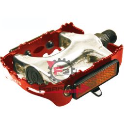 PEDALI MTB ALLUMINIO ROSSO (CP)