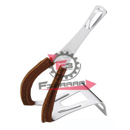 PUNTAPIEDI RETRO' ACCIAIO E CUOIO CP