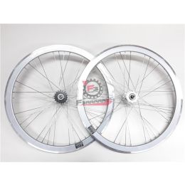 40706SSSK RUOTE BICI FIXED 700X28 SILVER (CP)