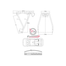 PORTAPACCO POSTERIORE 20 FAT-BIKE NERO OPACO - ATTACCO PARAFANGO